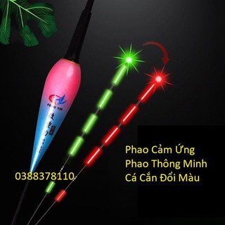 Phao đài đèn, phao câu đài thông minh bingying nano câu đêm cảm ứng đổi màu