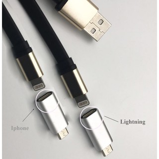 Bộ 2 đầu chuyển đổi từ Iphone (Lightning) sang Micro usb (Chui nhỏ)