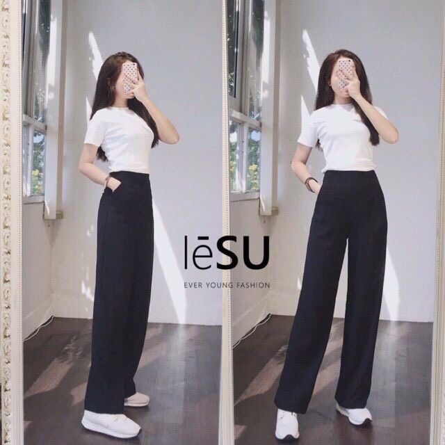 Quần ống rộng 2 màu