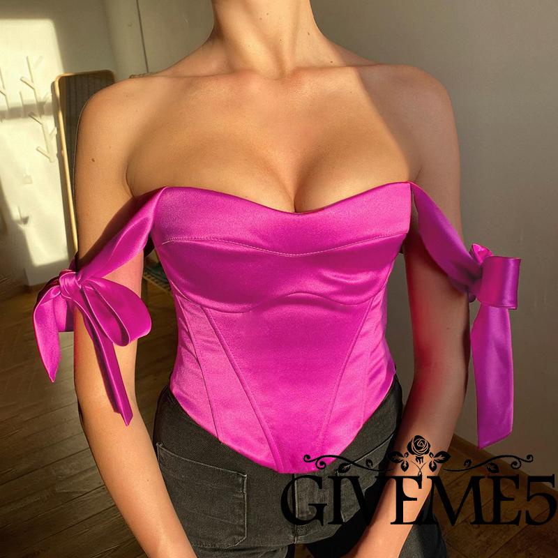 Áo corset không tay màu sắc thời trang cho nữ