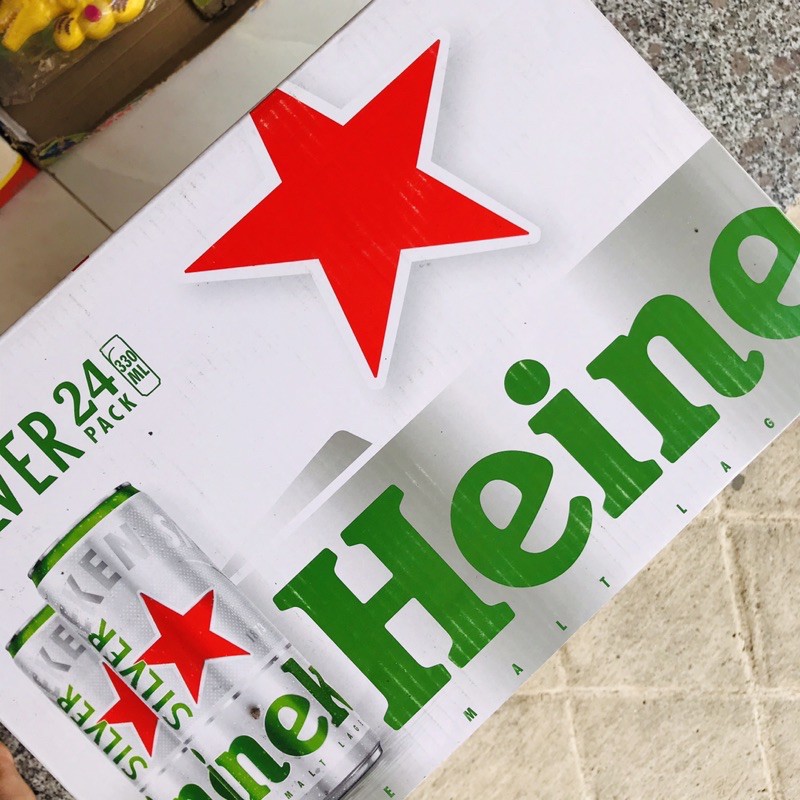 [Thùng] Lon bia Heineken Silver 330ml x 24 lon