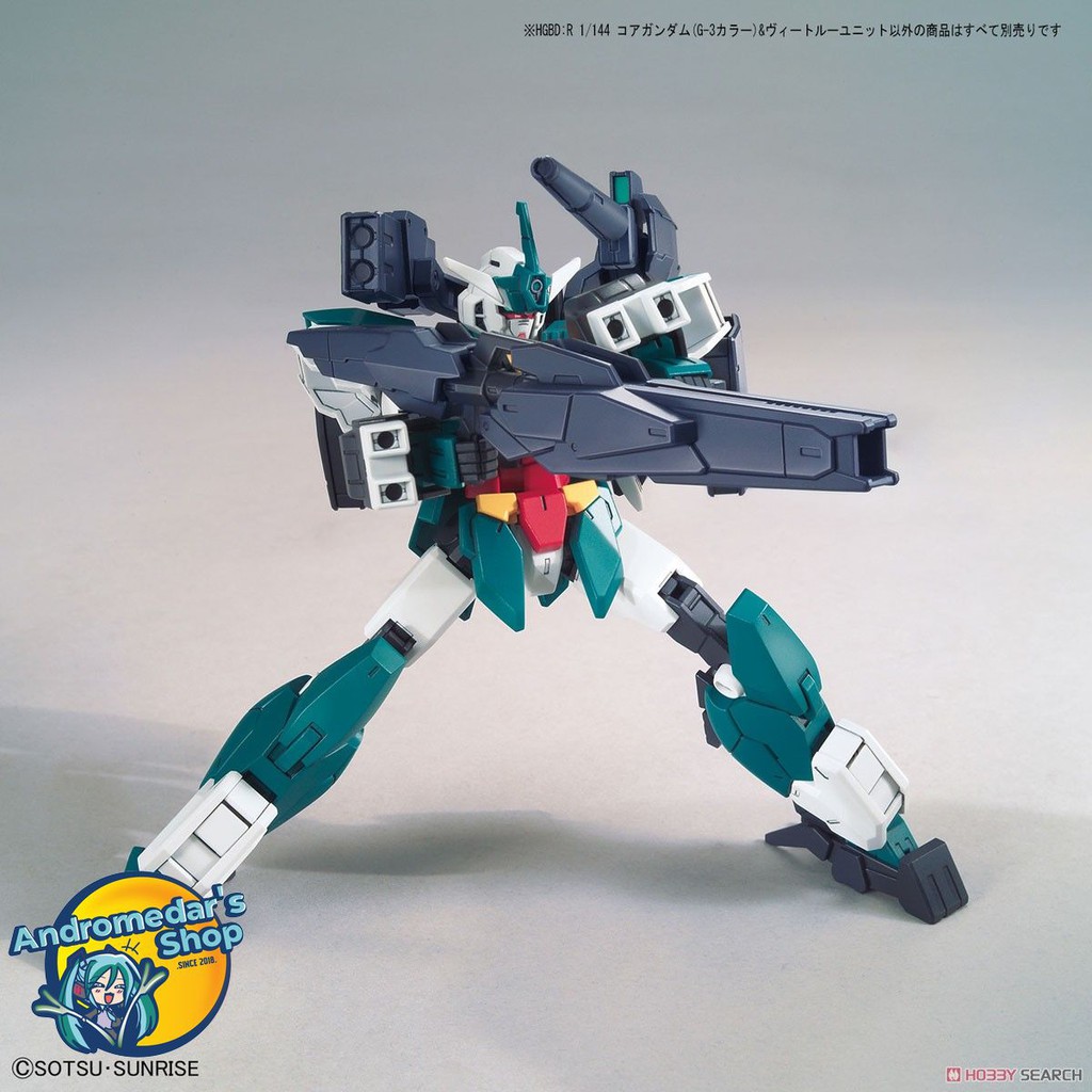 [Bandai] Mô hình lắp ráp Core Gundam (G3 Color) &amp; Veetwo Unit (HGBDR) (Gundam Model Kits)