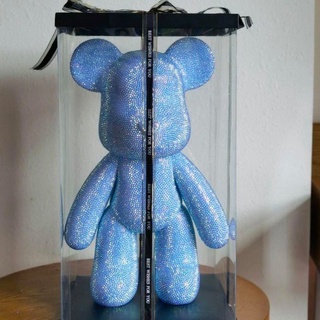 Gấu đính đá size 53cm - Bearbrick handmade cao cấp