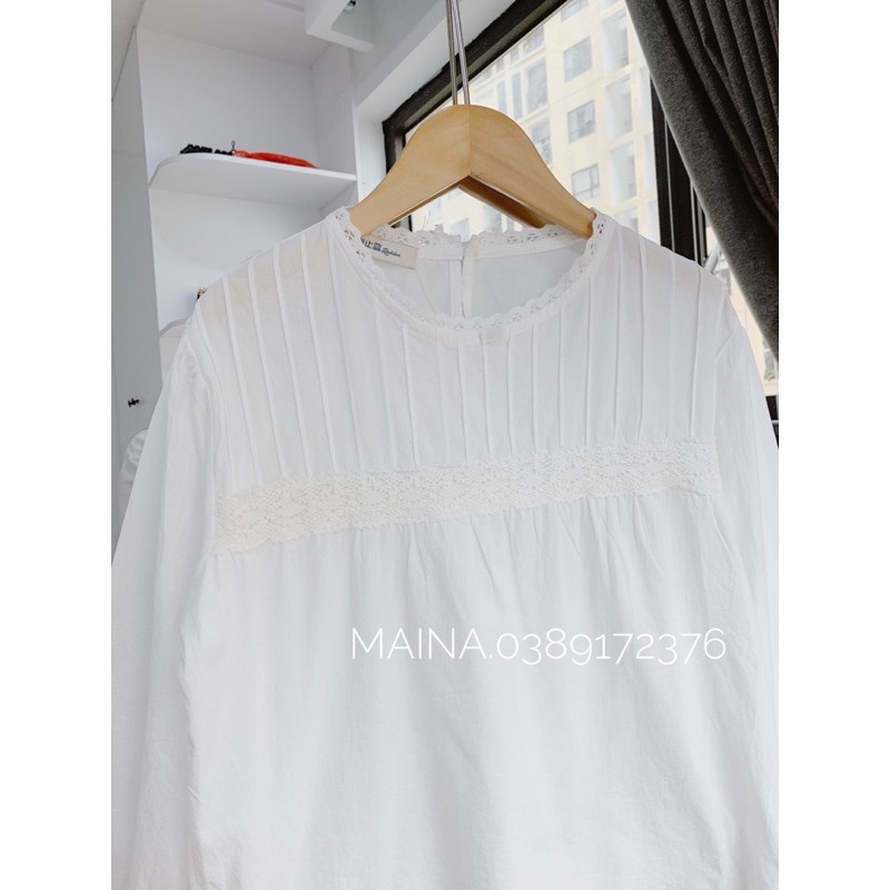 Áo babydoll viền ren (sẵn/ảnh thật)
