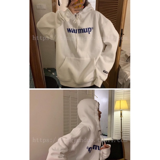 Áo Hoodie Nỉ Lót Bông Warmup nam nữ |Kèm ảnh thật 100%|