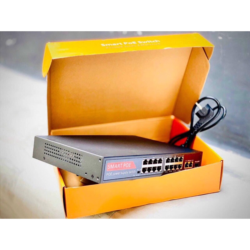 Switch Smart 4 Port POE + 2 Uplink 10/100Mbps SW4K Cấp Nguồn Qua Mạng