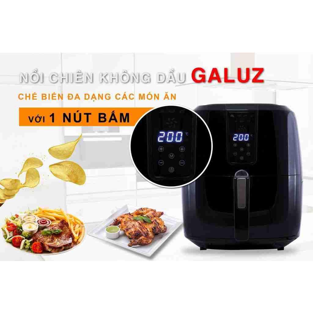 Nồi chiên không dầu Galuz 5.2 lit (Điện tử)-HÀNG CHÍNH HÃNG-BẢO HÀNH 18 THÁNG