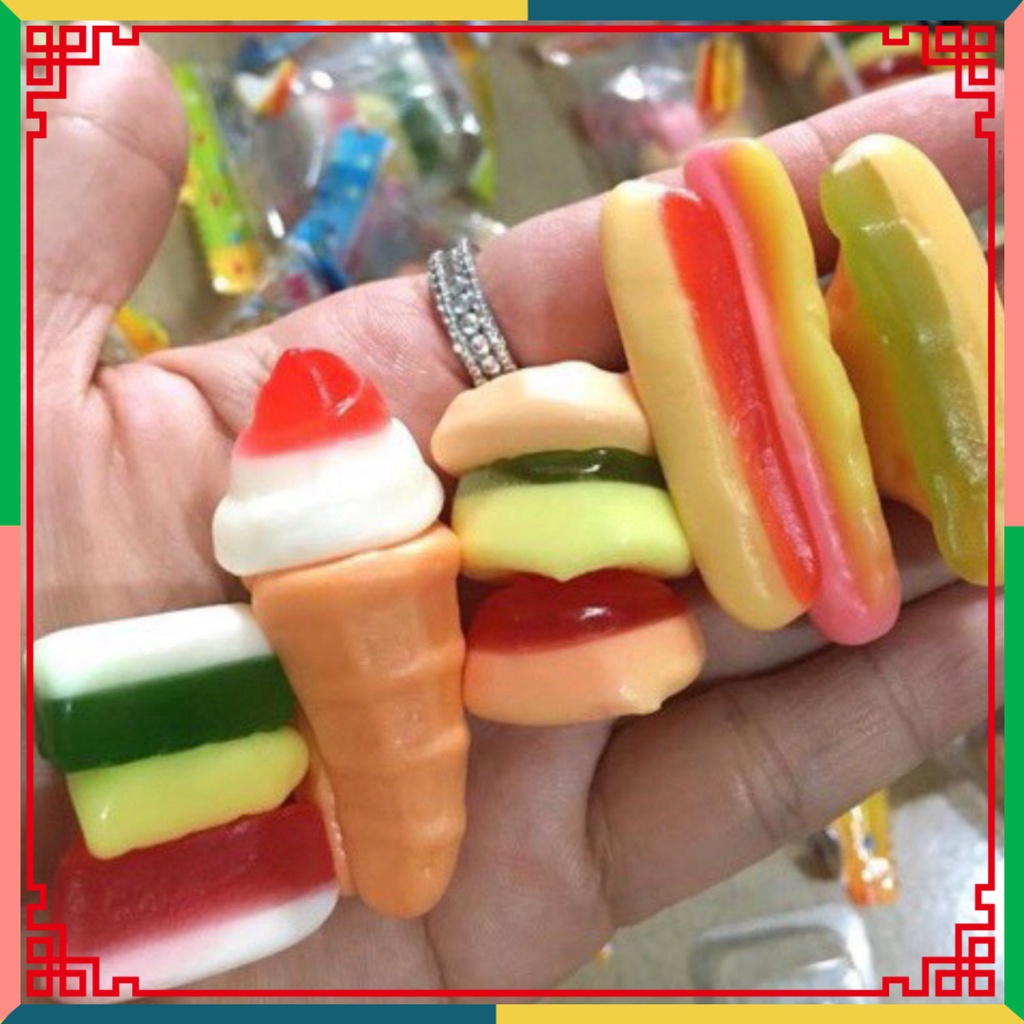 HOT LIKE Kẹo dẻo hình fashfood Gummy Candy Risen Mỹ 350g