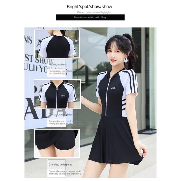 Bộ Đồ Bơi Một Mảnh Thiết Kế Quyến Rũ Thời Trang Hàn Quốc Cho Nữ