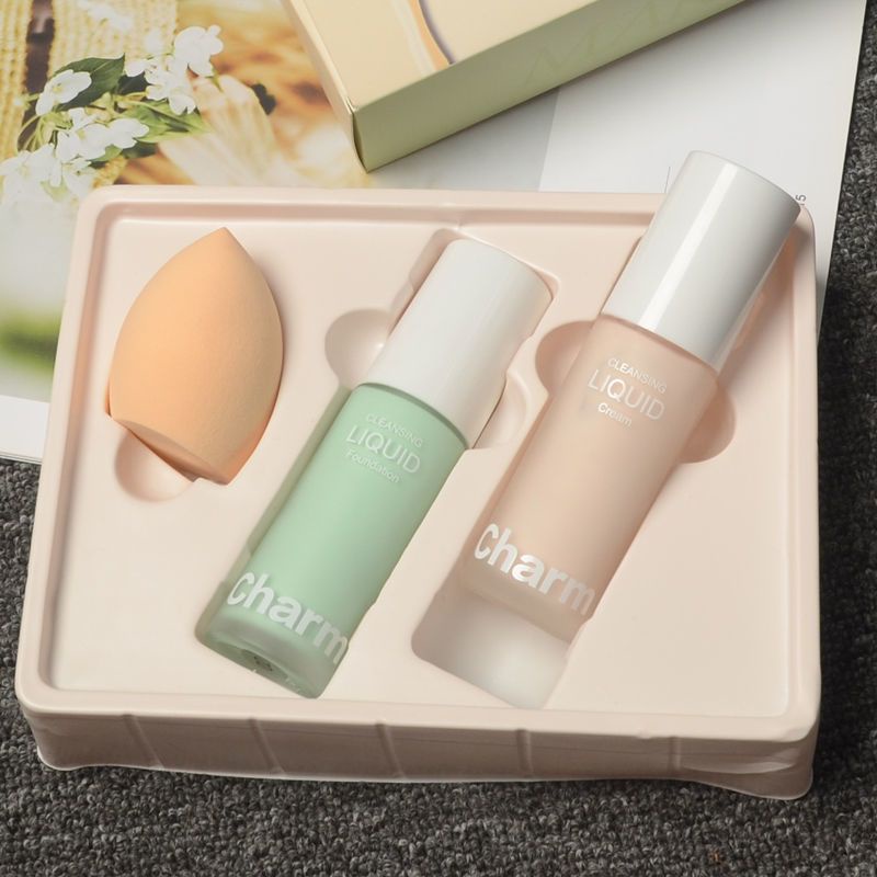 Kem Nền BB Dạng Lỏng Li Jiaqi Che Khuyết Điểm Kiểm Soát Dầu Dưỡng Ẩm Lâu Trôi Chất Liệu Da