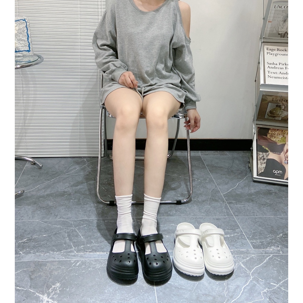 Dép cross Sandal Đế Dày Siêu Nhẹ, Tặng kèm bộ hình gắn Kaws 3D