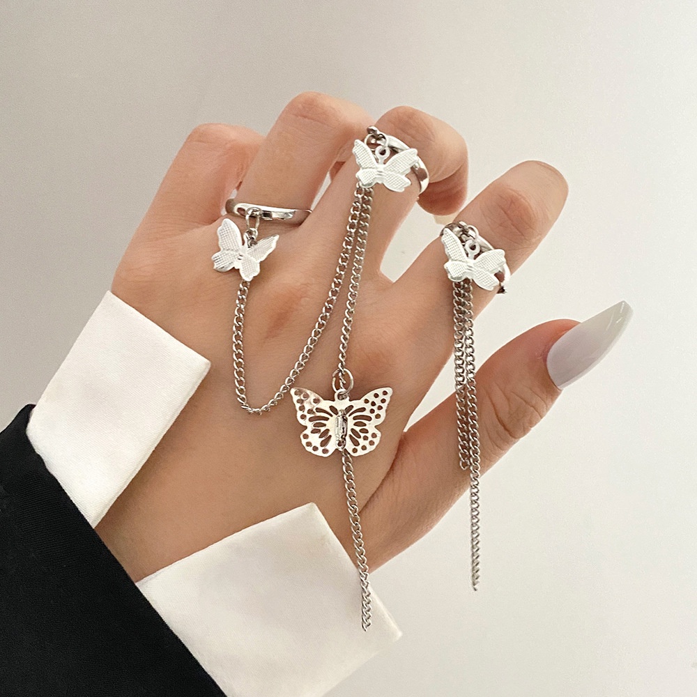 Nhẫn Hình Bướm Bằng Hợp Kim Thời Trang Cho Nữ