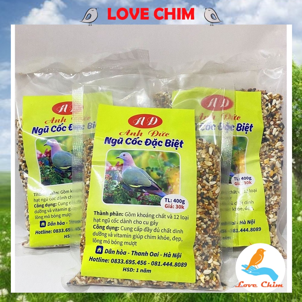 Ngũ cốc đặc biệt Anh Đức cho chim cu gáy,vẹt...,Thức ăn cho chim LOVECHIM