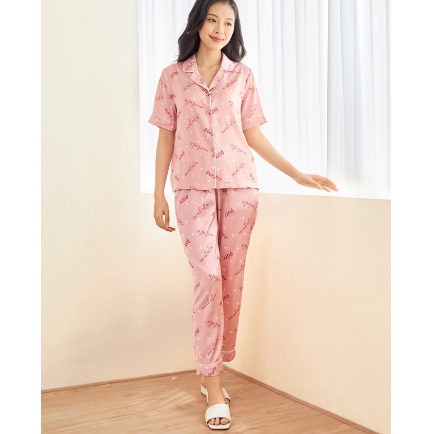 Bộ đồ mặc nhà thiết kế lụa satin cao cấp MIALALA 2154 S0522M1232154