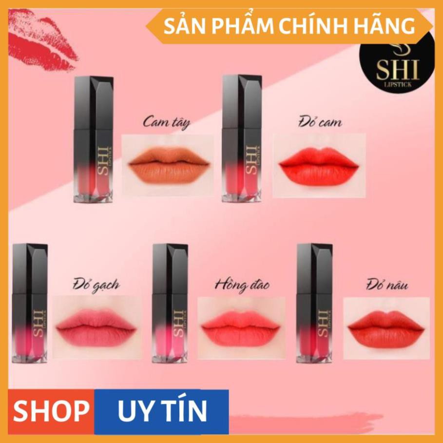 [HÀNG CHÍNH HÃNG] SET 5 SON Son Thỏi Lì - Son SHI phiên bản mới nhất 2021 - Bền màu - Tự nhiên [BẢO HÀNH 12 THÁNG] V V V