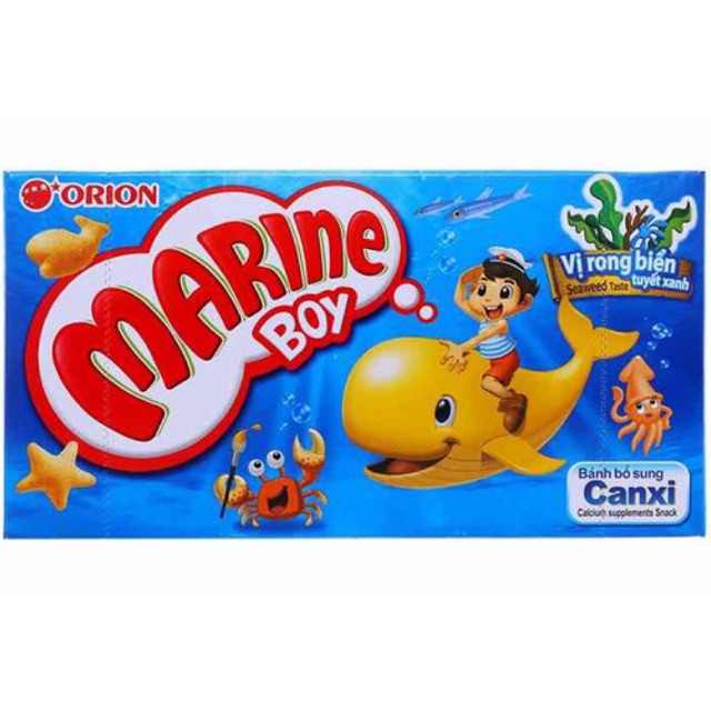BÁNH MARINE BOY BỔ SUNG CAN XI 35g