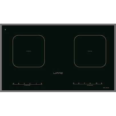 Bếp từ đôi LATINO GI02 PLUS, 2 bếp từ, gia nhiệt nhanh, khóa an toàn trẻ em, hẹn giờ, bảo hành 3 năm