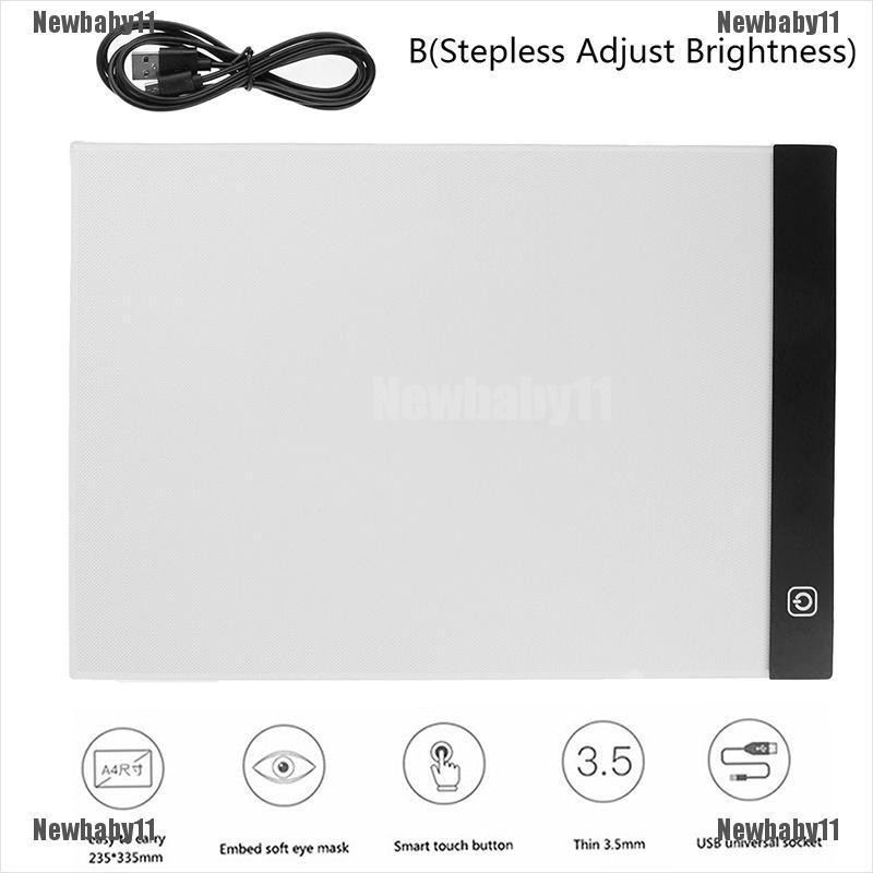 Bảng Vẽ Đèn LED Khổ A4 USB Có Thể Điều Chỉnh Độ Sáng