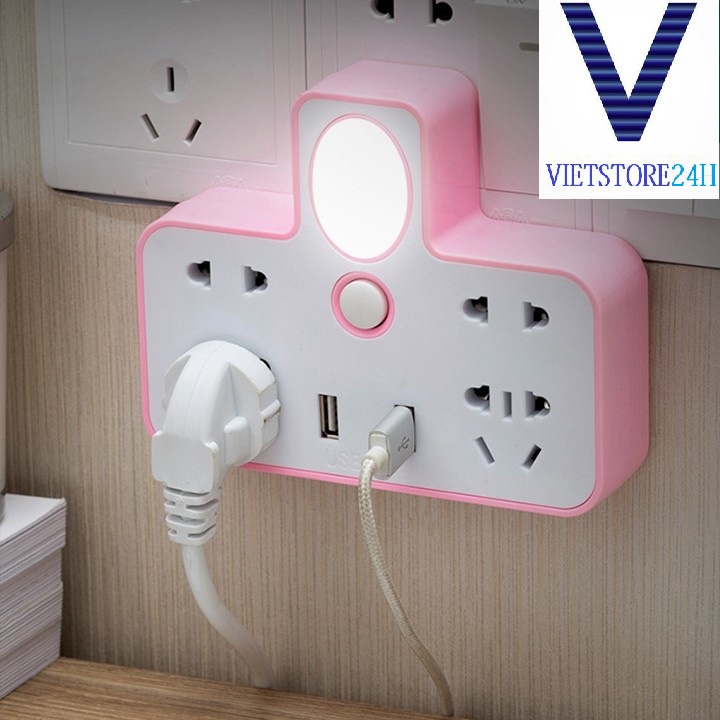 Ổ ĐIỆN CHIA 2 CỔNG USB