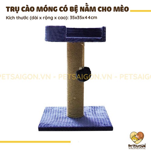 TRỤ CÀO MÓNG CÓ BỆ NẰM CHO MÈO