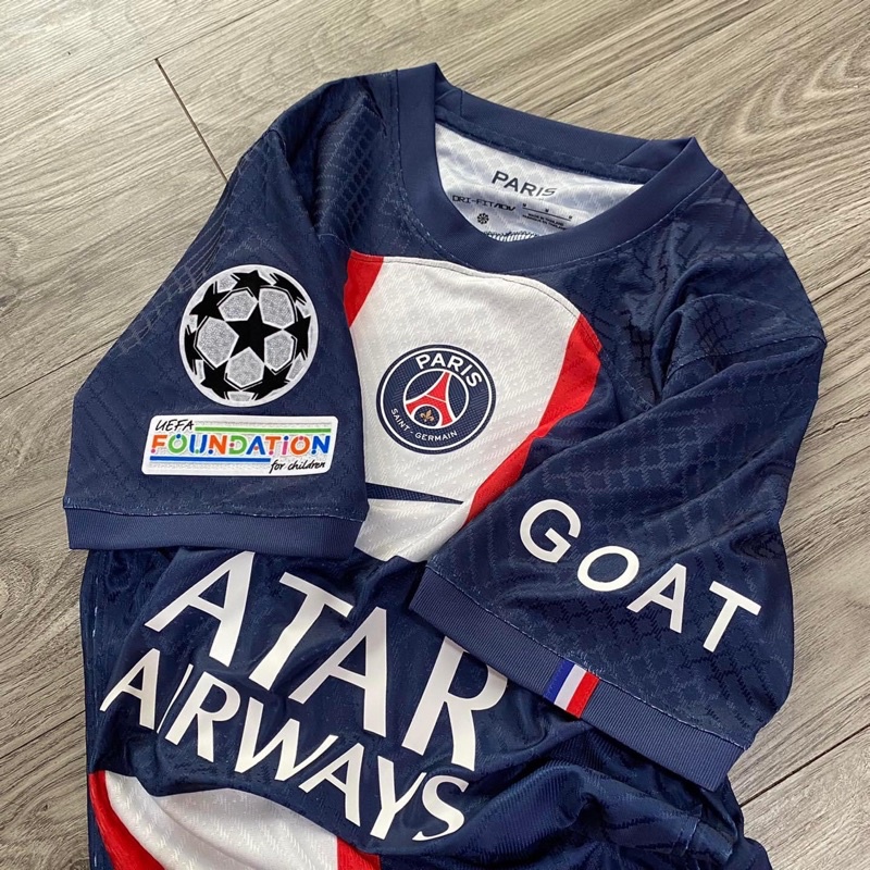 Áo PSG xanh đen sân nhà 2022/2023, 2022/23 bản PLAYER Issue BODY fit cao cấp Thái Lan
