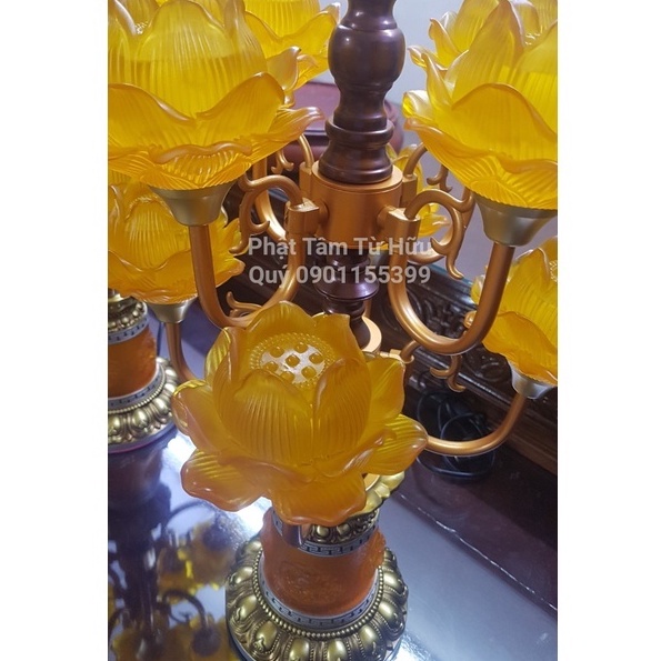 🌈 Cặp đèn thờ thủy lưu li cổ điển cao cấp Đài Loan🌈