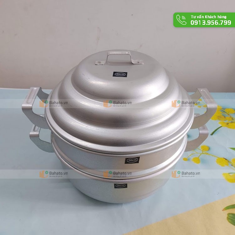 Nồi nhôm hấp bánh bao 1 tầng 30cm