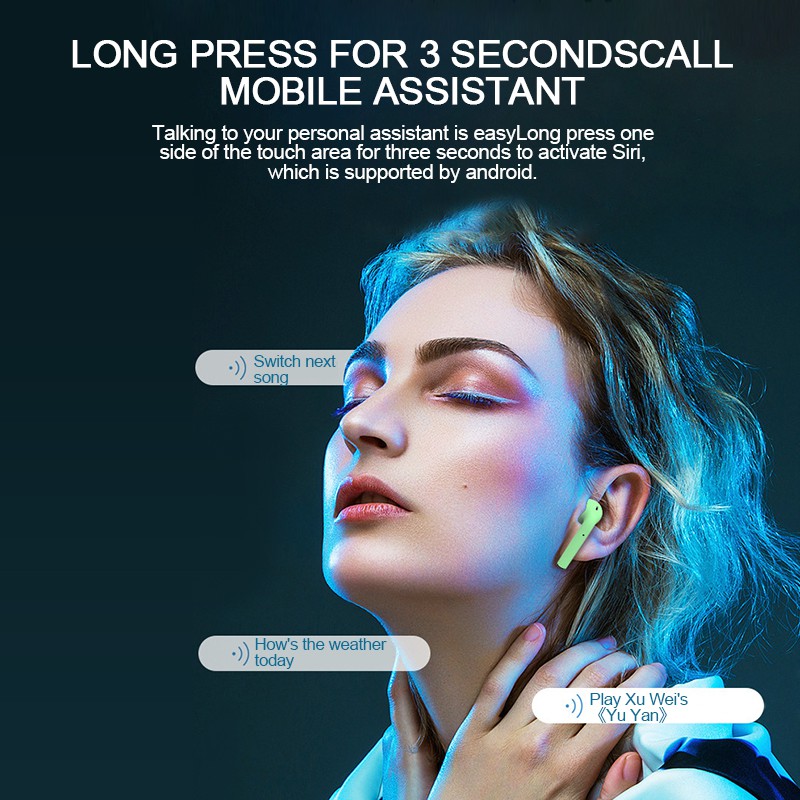 Bộ tai nghe bluetooth 5.0 không dây Inpods12 TWS chất lượng cao hỗ trợ cho hệ thống IOS Android | BigBuy360 - bigbuy360.vn