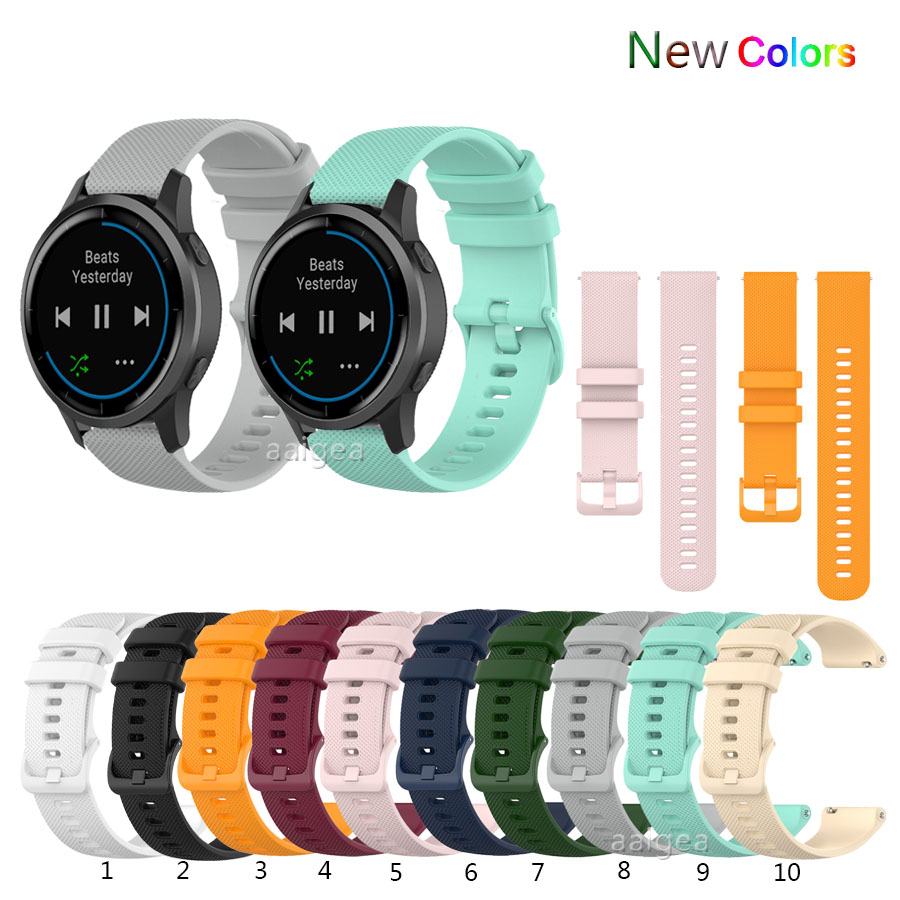 Silicone Watch Band Strap for Garmin Active vivoactive 4 vivomove HR premium