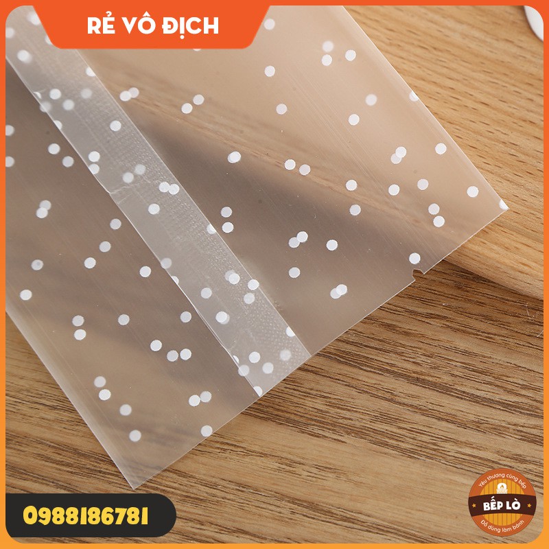 Túi Bánh Quy Chấm Bi SIÊU ĐẸP CHẤT LƯỢNG - Set 100 Túi