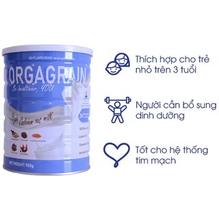 Sữa hạt thuần chay Orgagrain lon 900g
