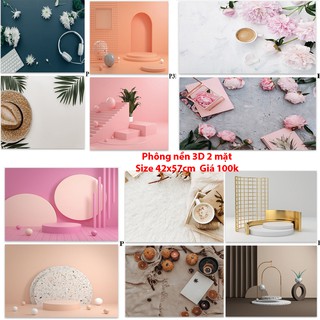 [ LỖI, HỎNG 1 ĐỔI 1] Phông Nền Chụp Ảnh 3D, Background Hai Mặt, Thảm Chụp Ảnh 3D Hai Mặt Size 57x42cm