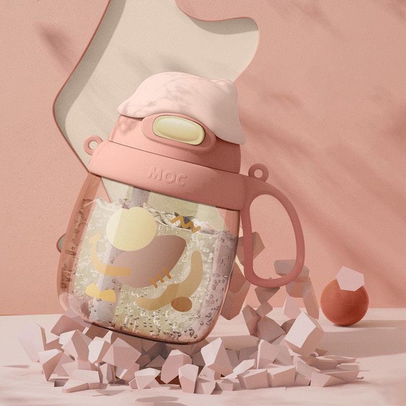 Bình Nước Dung Tích Lớn Có Ống Hút Tiện Lợi Cho Trẻ Em