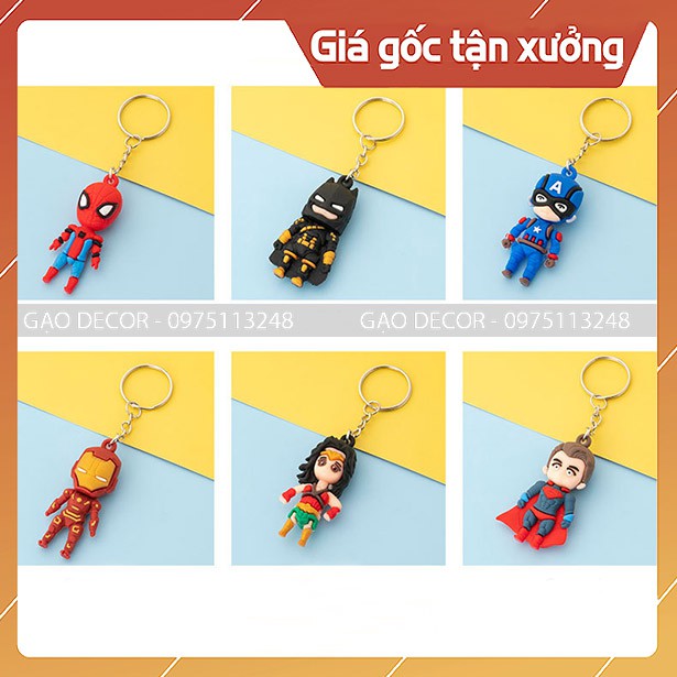 Gạo Decor -  Móc khóa siêu anh hùng