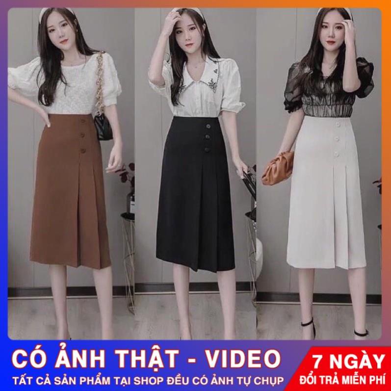 **- CHÂN VÁY CÔNG SỞ DÁNG DÀI MIDI -**