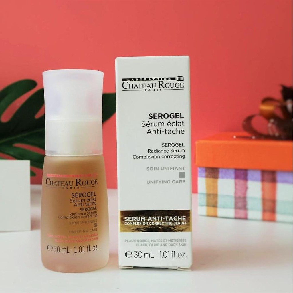 Serum dưỡng Chateau Rouge Serogel Serum Anti-Tache 30ml giúp sáng da, mờ thâm nám, tàn nhang