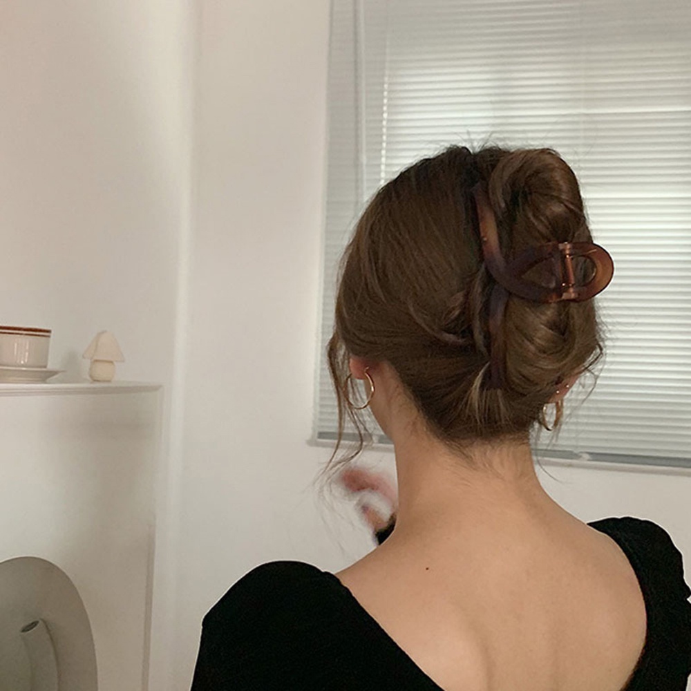 Kẹp tóc nhựa resin hình móng vuốt lớn thời trang thanh lịch cho nữ