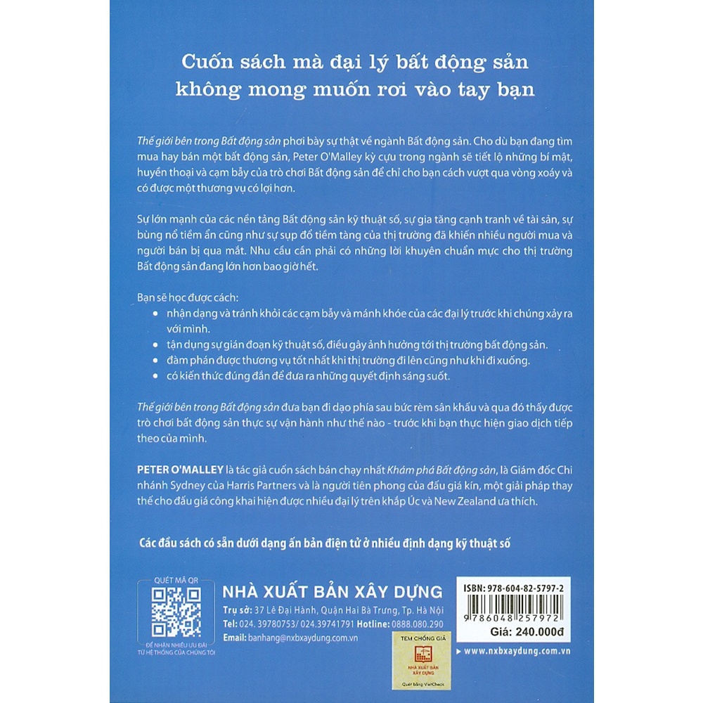Sách - Thế Giới Bên Trong Bất Động Sản - Mua, Bán Và Tạo Lợi Nhuận Trong Thị Trường Bất Động Sản