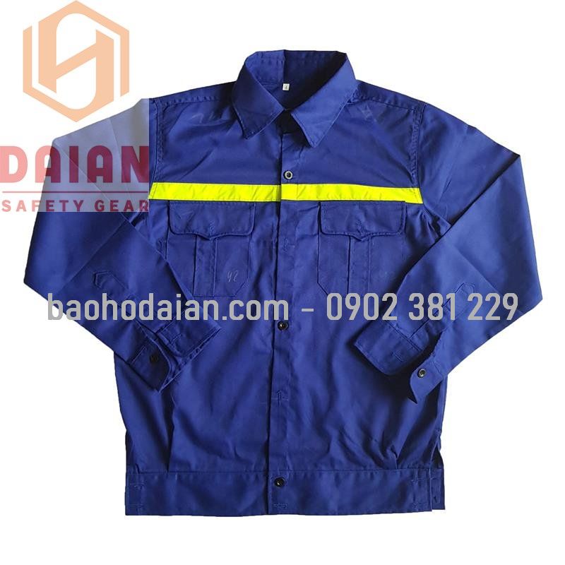 Quần áo bảo hộ lao động phối phản quang vải kaki Nam Định