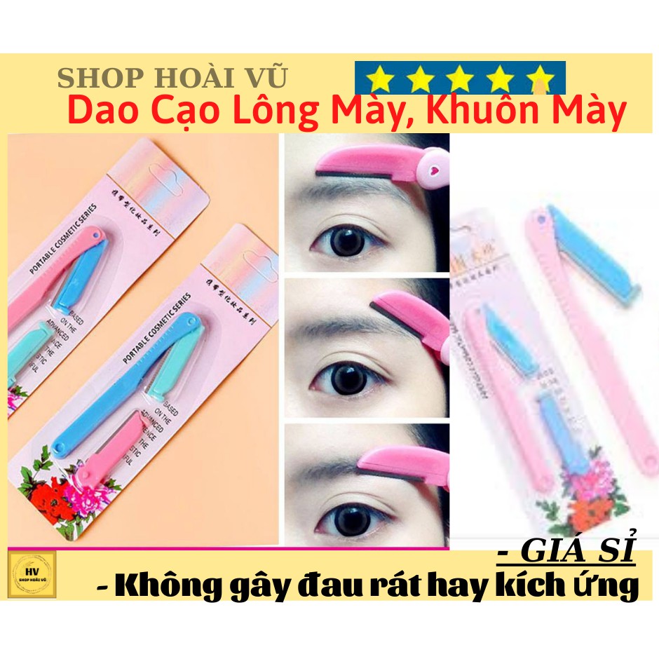 Dao Cạo Lông Mày, Khuôn Mày, Tỉa Lông Mày Nhỏ Gọn, Tiện Lợi, Sắc Nét