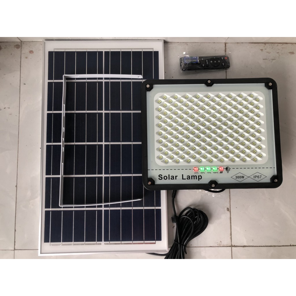 Đèn năng lượng mặt trời đèn chống lóa Solar Light khung nhôm 50W,100W,200W,300W- Chính hãng IP67 bảo hành 2 năm.