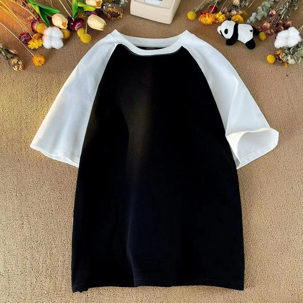 Áo Thun raglan Hàn Quốc 9 Màu Sắc Chọn Lựa Chất Liệu cotton Cao Cấp