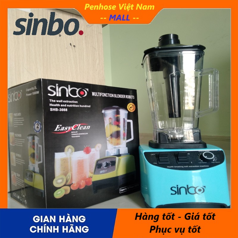 [SINBO] Máy xay sinh tố công nghiệp đa năng công suất cao từ 1800w - 3200w chính hãng (BH 12 tháng)