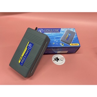 Máy sủi khí oxy chạy pin 1 vòi vs-960 + dây sủi + quả sủi cho hồ cá - không kèm pin