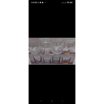 Bộ 4 chén thủy tinh trong suốt