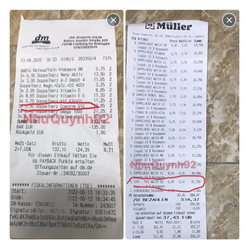 Viên uống bổ tim mạch, điều hòa huyết áp Doppelherz Aktiv Coenzyme Q10