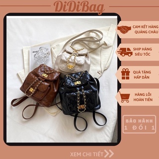 Balo Da, Balo nữ thời trang bằng da PU có dây rút siêu xinh DiDiBag