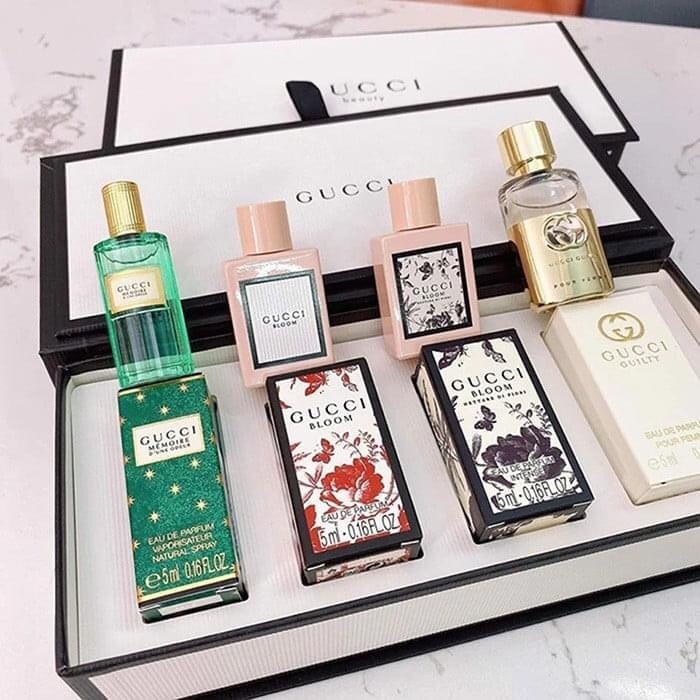 Bộ nước hoa mini Gift Set Gucci 4pcs For Women ((4 x 5ml)