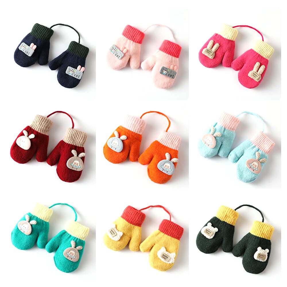 GĂNG TAY LEN TRẺ EM ❤️BAO TAY XỎ NGÓN LEN XÙ❤️ bao tay cho bé nhiều màu dễ thương size từ 1- 4 tuổi