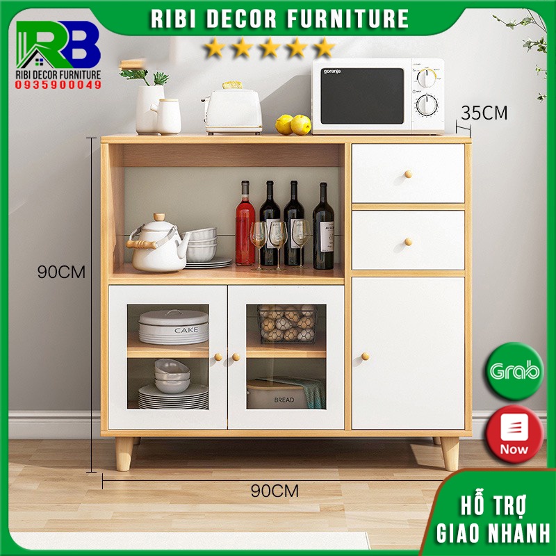 Tủ kệ để lò vi sóng nhà bếp , kệ tủ bếp đa năng nhiều ngăn chứa đựng đồ KLVS256